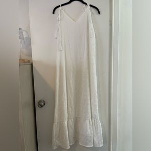 White tassel maxi dress